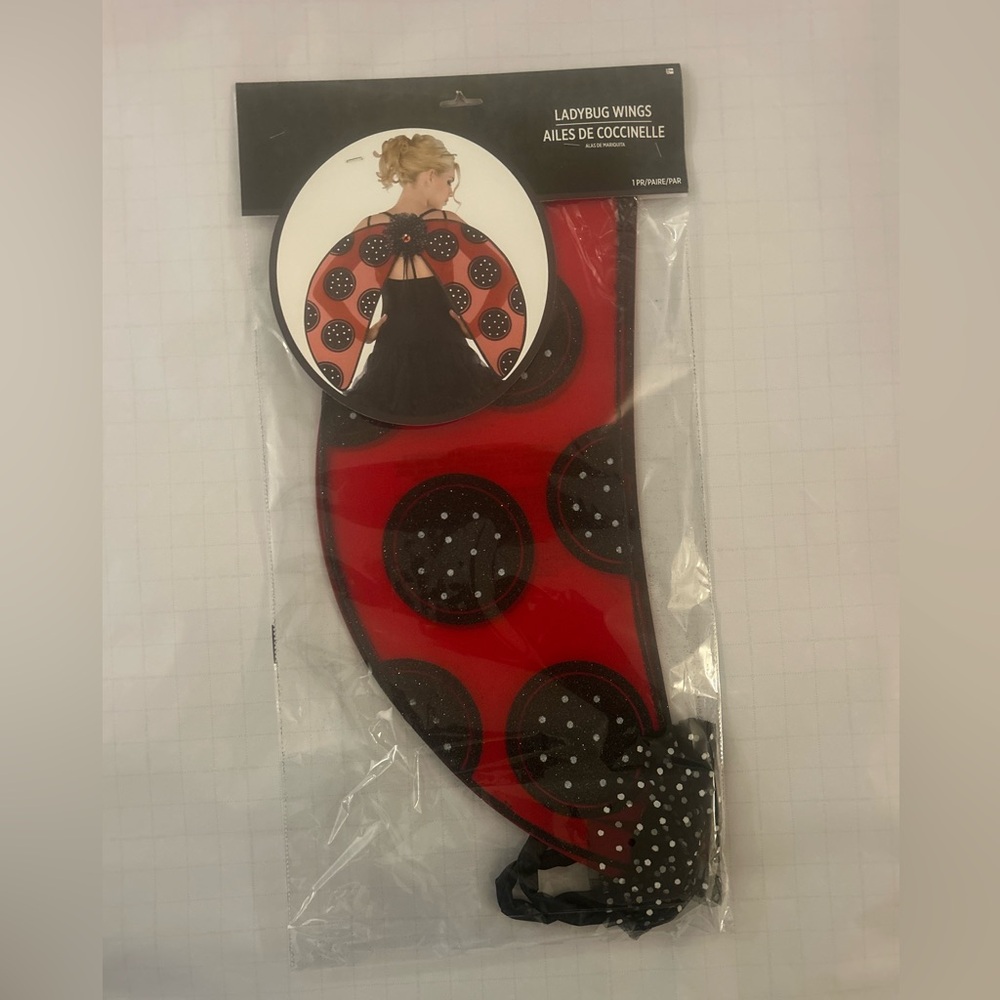 Ladybug Wings Costume Accessory